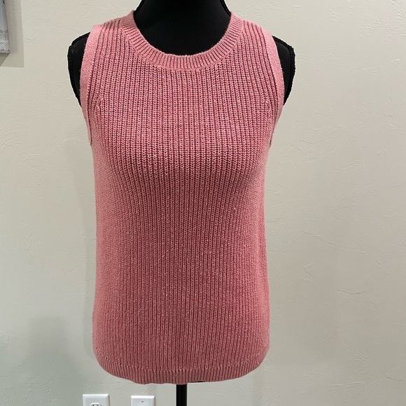 LOFT Sweaters - Loft knit sweater vest pink XS petite